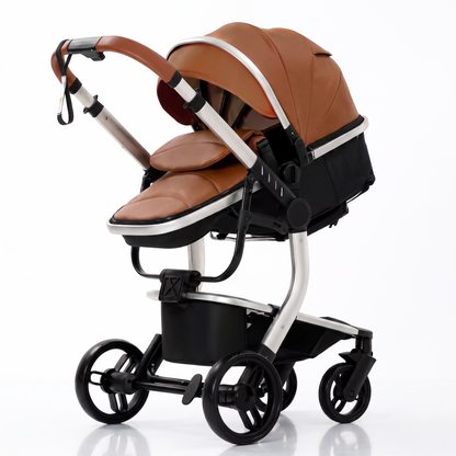 Poussette 3 en 1 Luna Marron