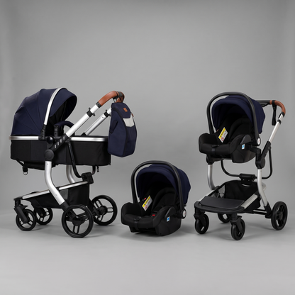 Poussette 3 en 1 Luna Marine